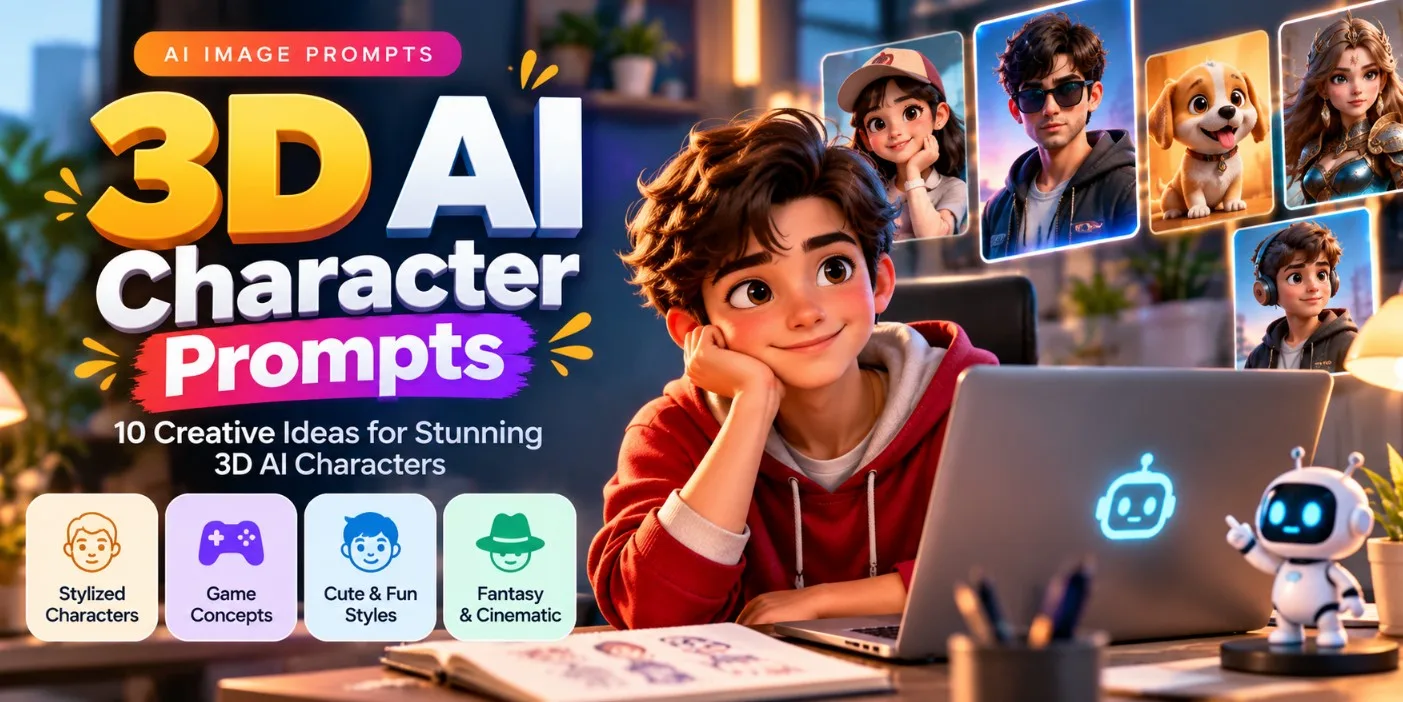 How to Create 3D AI Characters Using ChatGPT AI image example